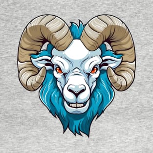 Ice ram, white and blue T-Shirt